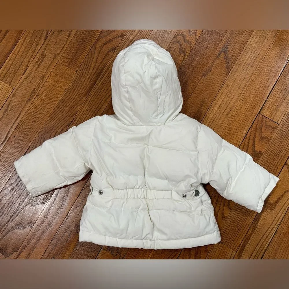 GAP Baby Hooded Puffer Winter Coat Girls Size 6-12 months